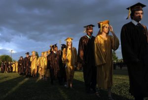 Graduates at Ceremony