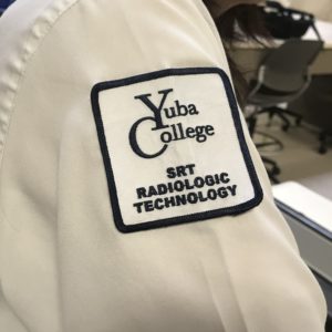 Patch saying Yuba College SRT Radiologic Technology