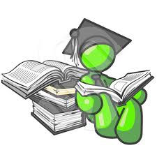 Student with book clip art
