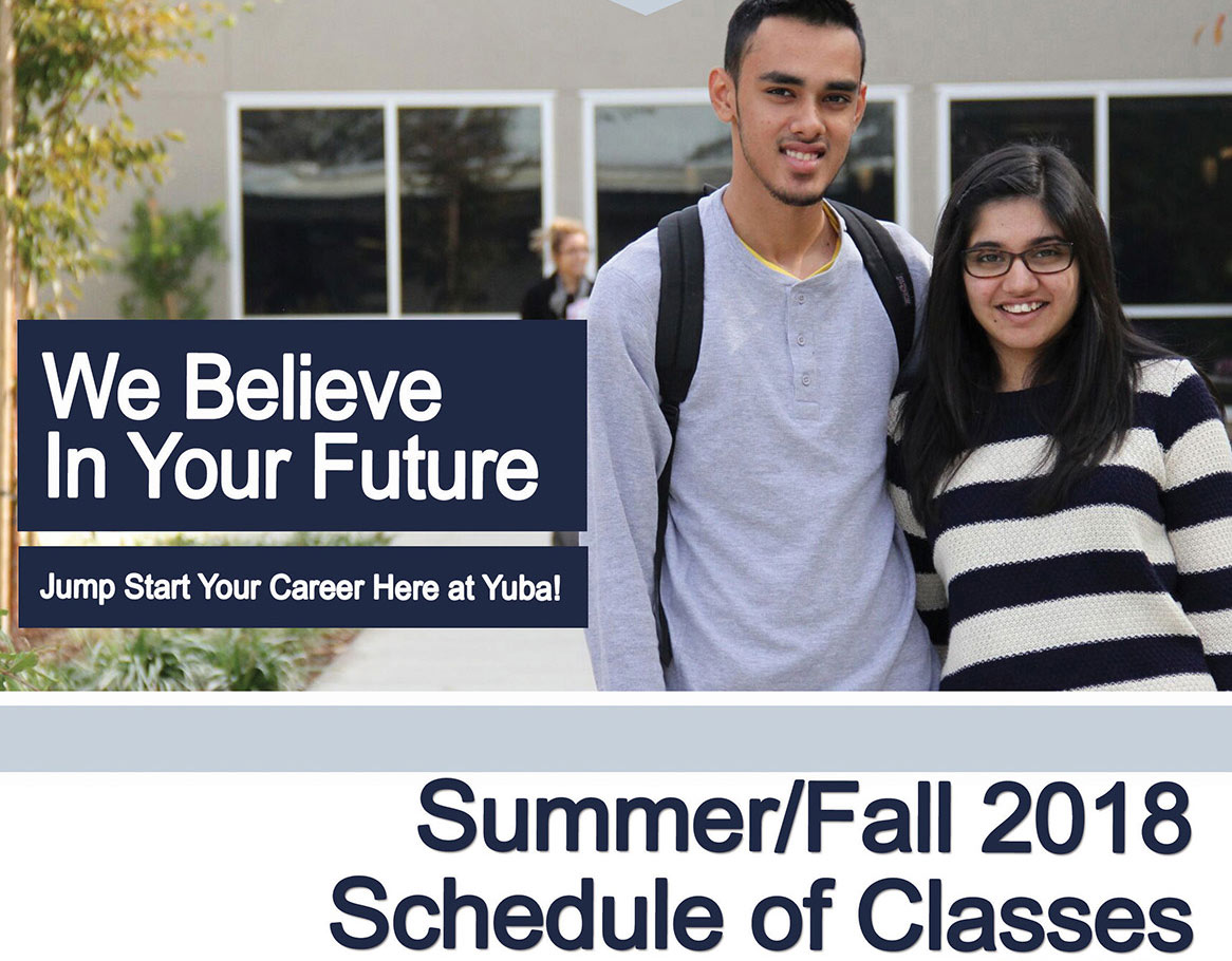 Yuba College SummerFall 2018 Schedule of Classes Cover large Yuba