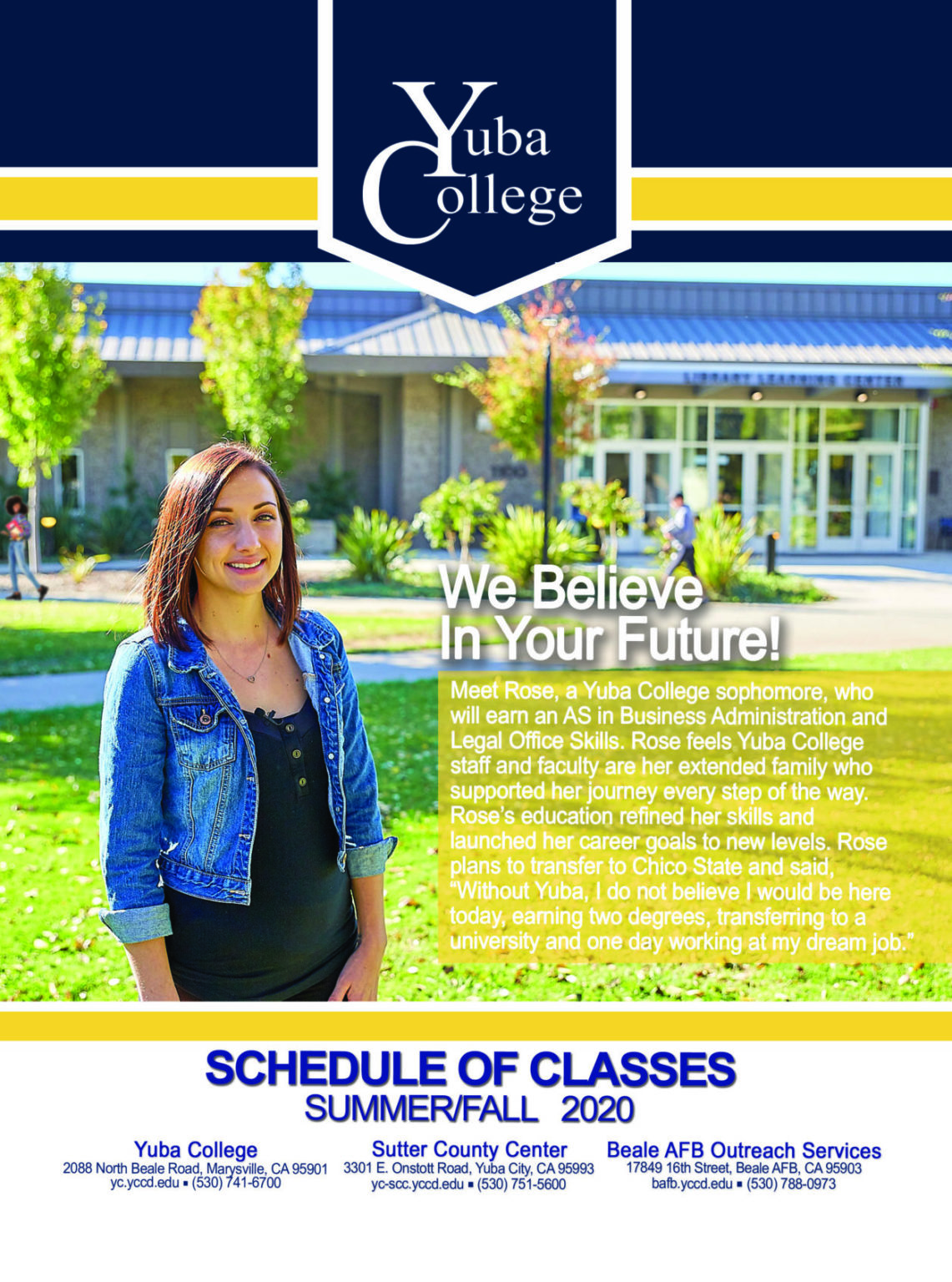 Yuba College Summer Fall 2020 Schedule of Classes Cover (2) | Yuba College