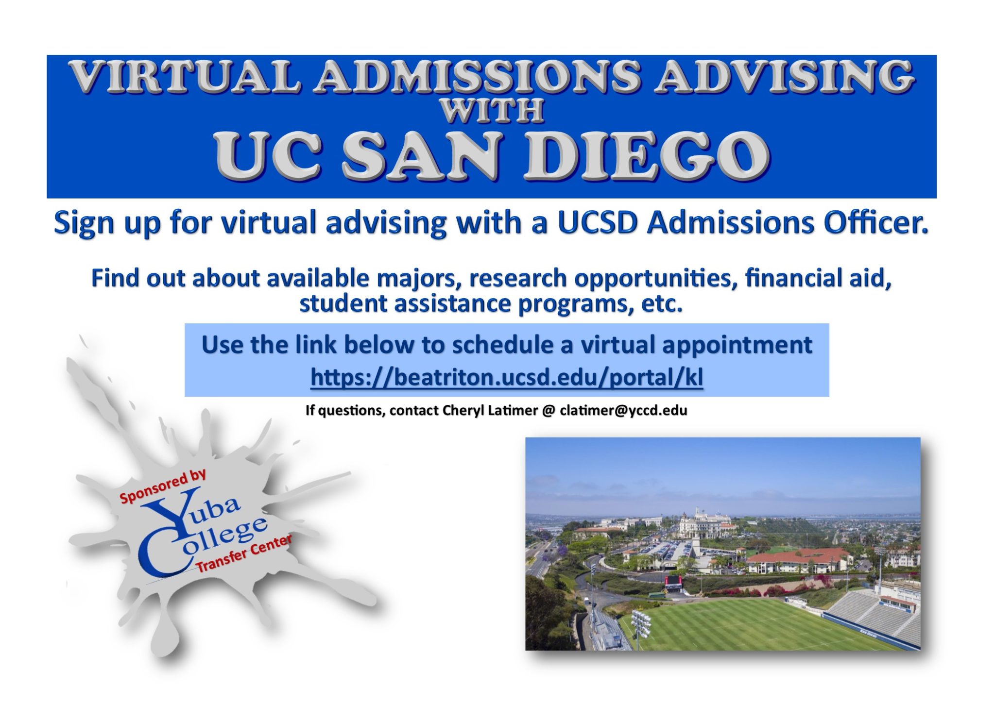 UCSD Virtual Admissions Advising Spring 2020 Yuba College
