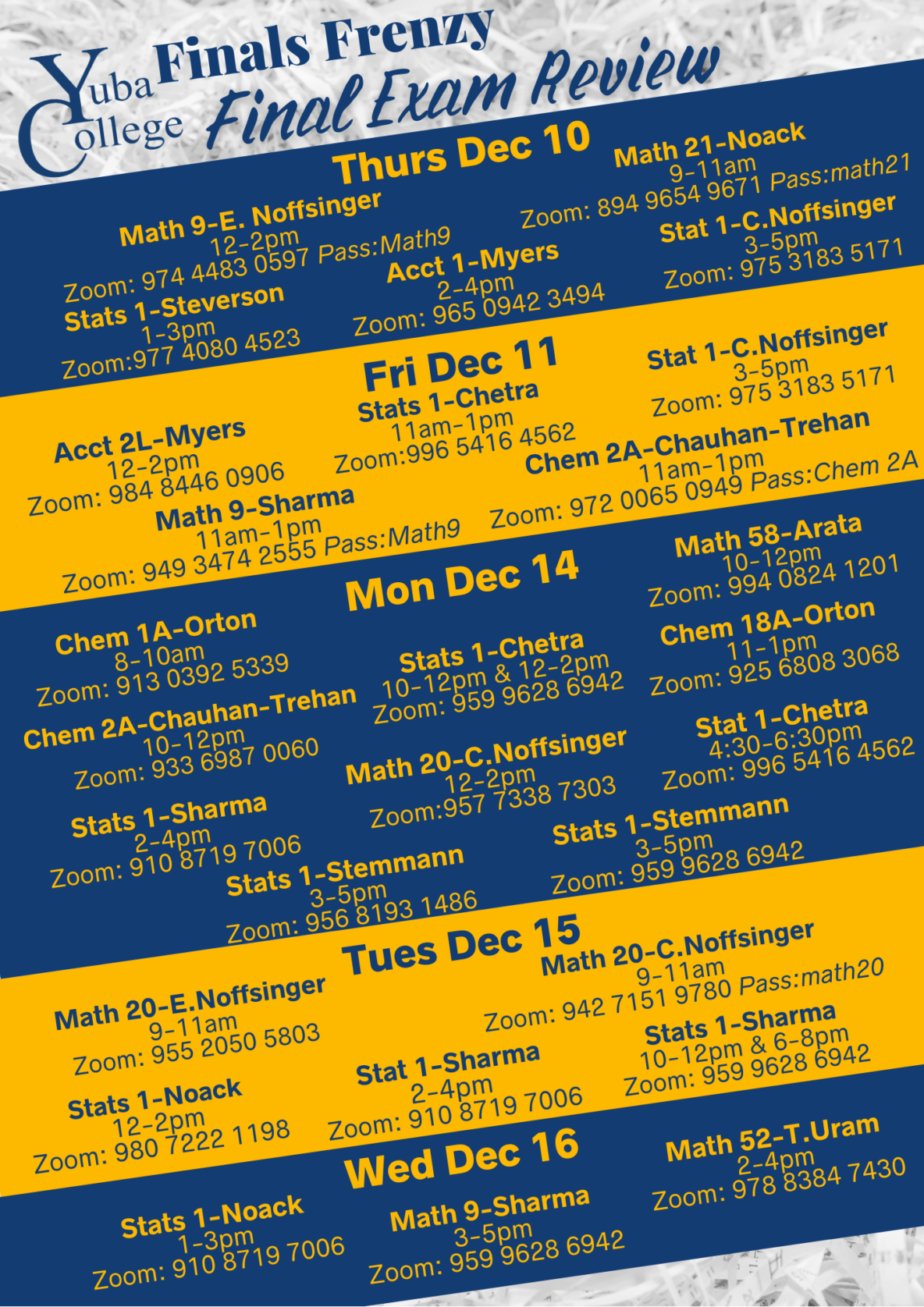 Campus Life Events | Yuba College