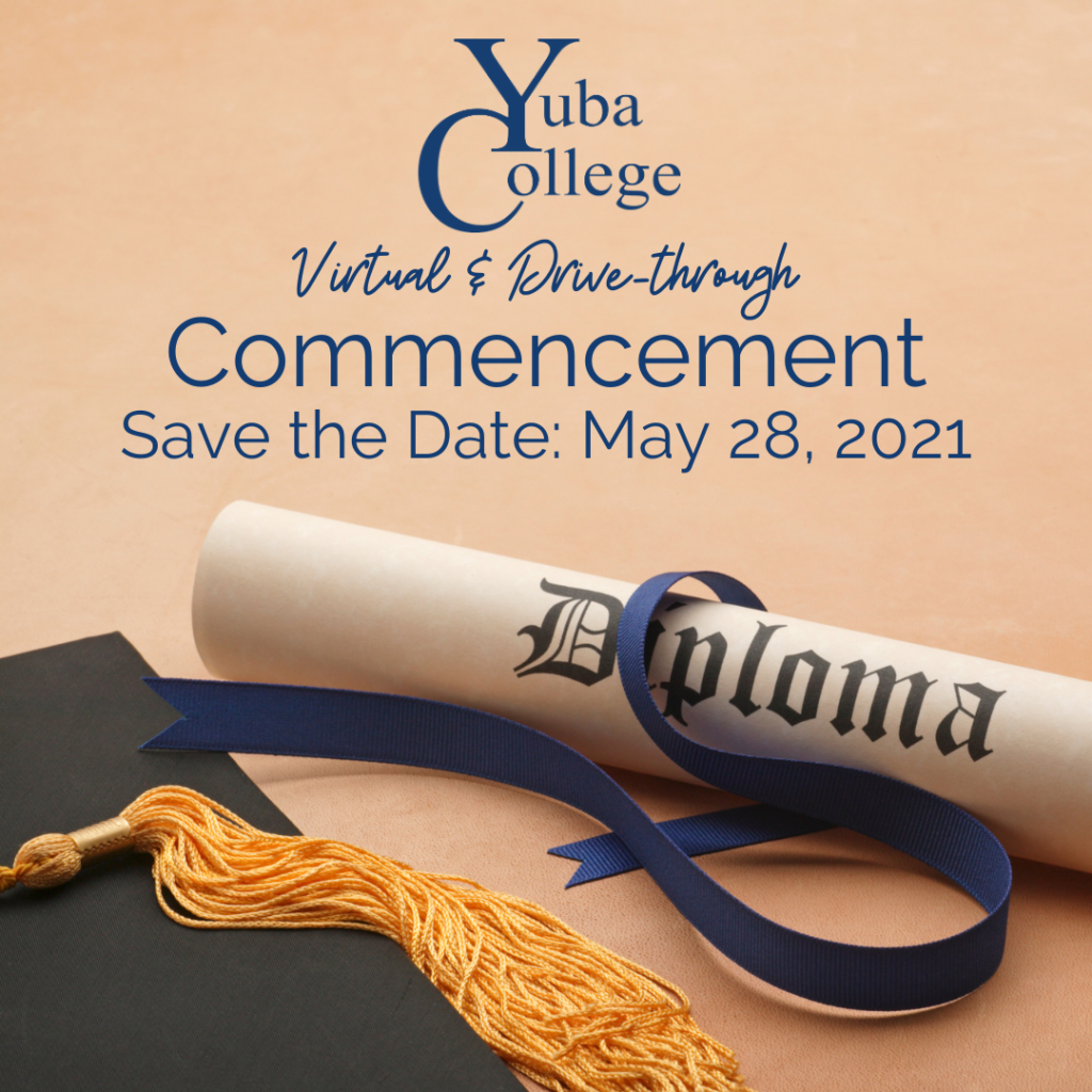 Save the date for a virtual and drive-through commencement on May 28, 2021
