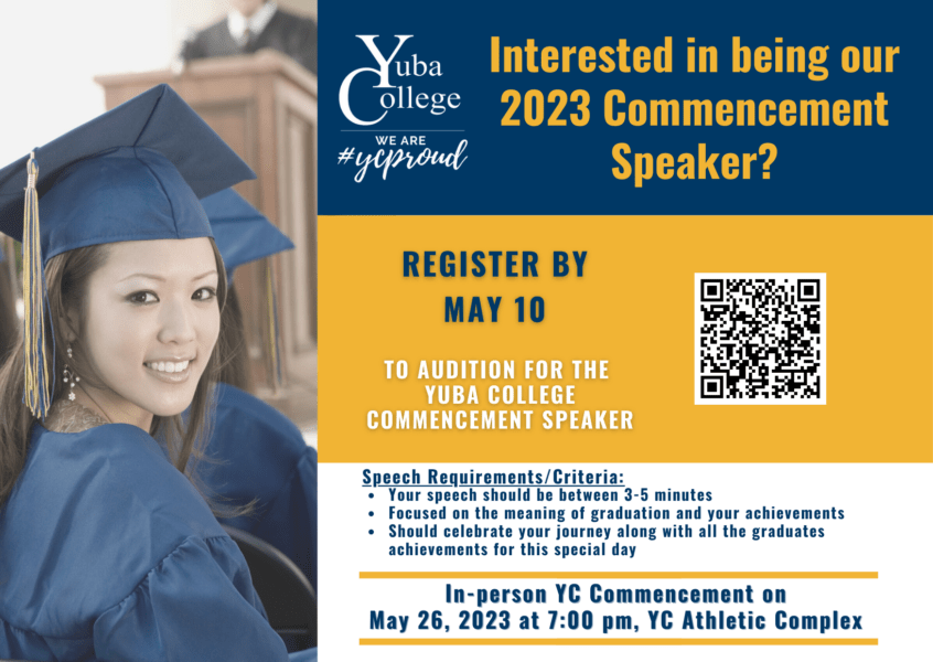 Graduation Speaker Registration Form | Yuba College